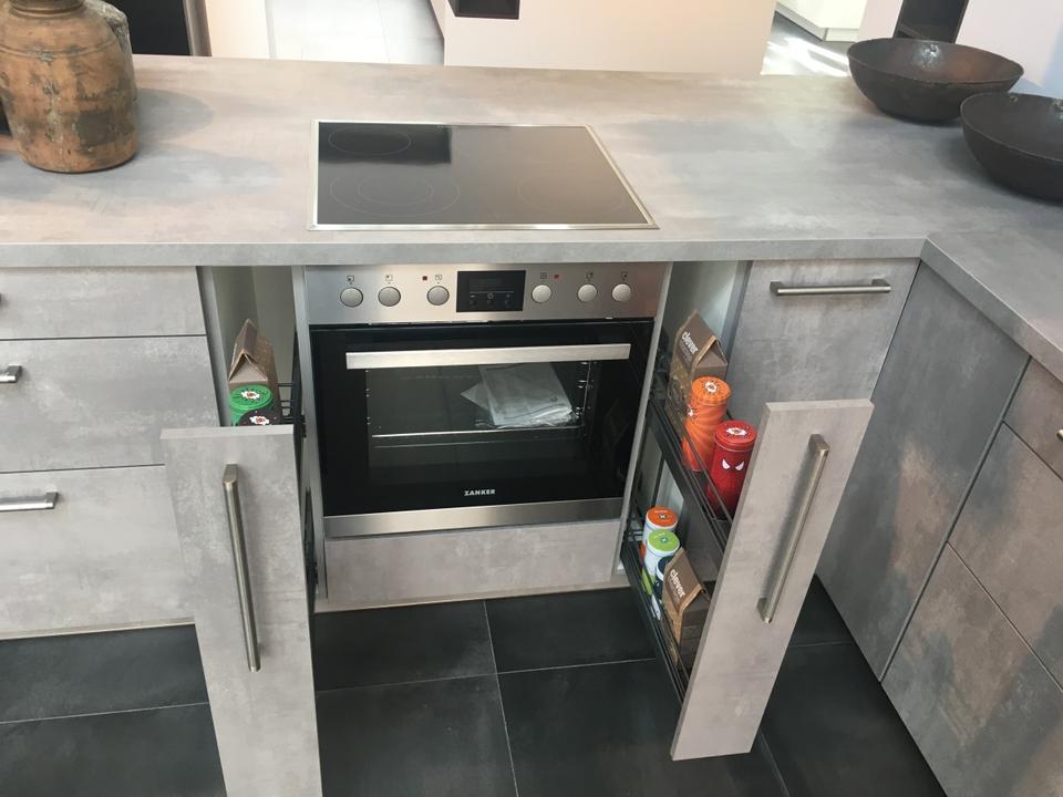 NEUE Einbauküche L-Form Küche Beton grau individuell planbar - Bild 5