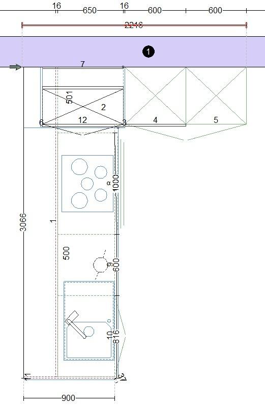 NEUE Einbauküche L-Form Insel-Küche modern weiß grün individuell - Bild 2