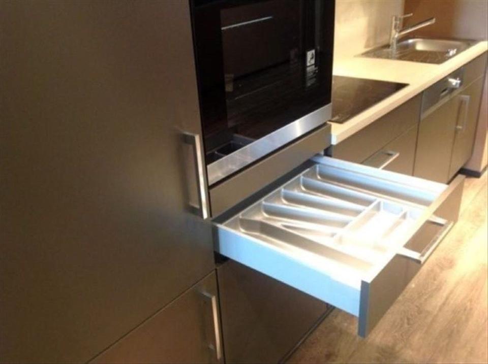 Einbauküche Zeilen Küche 310 cm Linusgrau - Bild 3