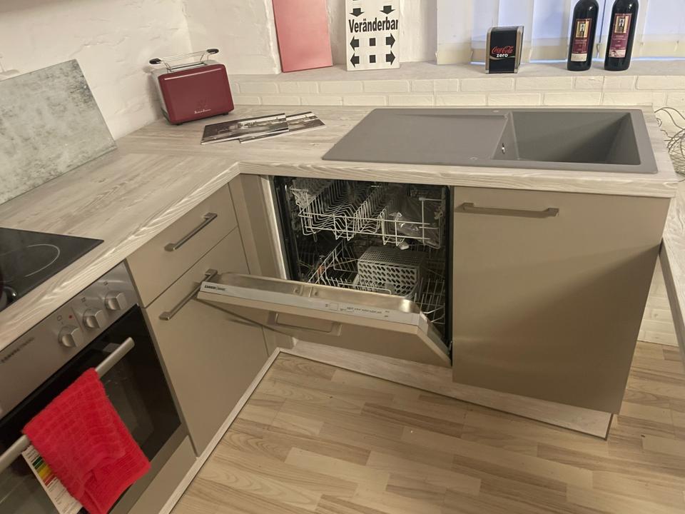NEUE Einbauküche L-Form Küche in modern grau 275x185 individuell - Bild 6