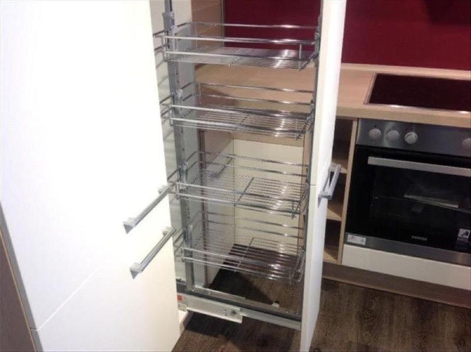L-Form Küche weiß mit Akazie Einbauküche NEU 44 - Bild 7