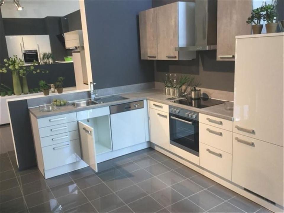 NEUE Einbauküche Beton Grau Küchenblock Küche L-Form NEU - Bild 4