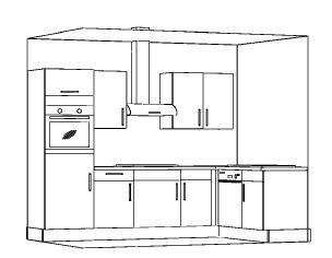 Landhausküche 275x175 Einbauküche L-Form Küche [ individuell ] - Bild 4