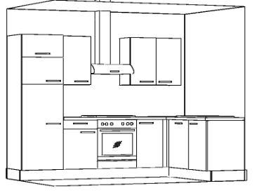 Einbauküche Wunsch Küche in L-Form frei planbar 300 Farben NEU 275 cm x 175 cm - Bild 3