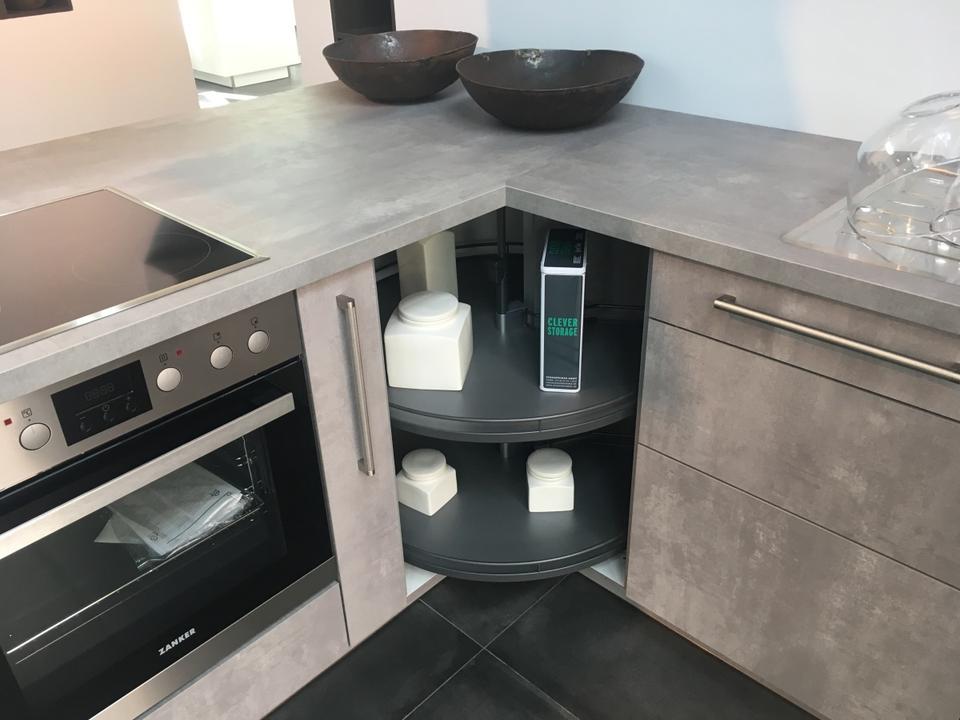 NEUE Einbauküche L-Form Küche Beton grau individuell planbar - Bild 8