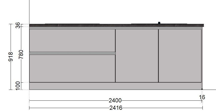 Inselküche Matt-Grau Grifflos Einbauküche Küche Neu planbar - Bild 12